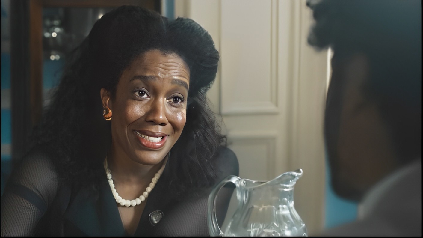 Maria Gal em cena de ficção